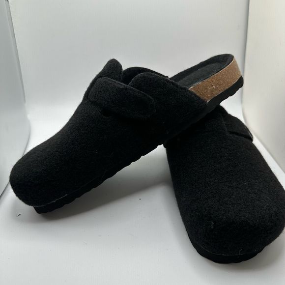 CUSHIONAIRE Womens Clog 8.5 BLACK WOOL - Picture 7 of 7